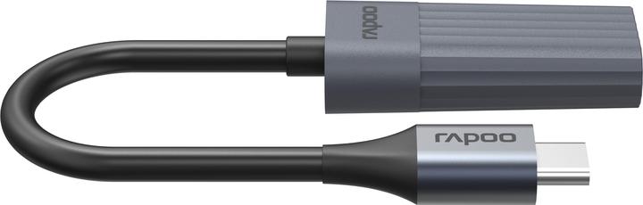 Produktbild Rapoo USB-C Adapter UCA-1012 USB-C auf 3,5 mm Audio, grau (00226493) (0.15 m, USB 3.2 Gen 1)