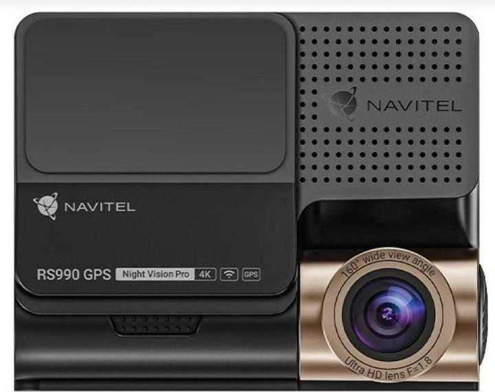 Produktbild Navitel GPS-Videorekorder | RS990 | IPS-Display 3" | GPS (Satellit) | Inklusive Karten (Eingebautes Display, Eingebautes Mikrofon, GPS-Empfänger, Full HD)