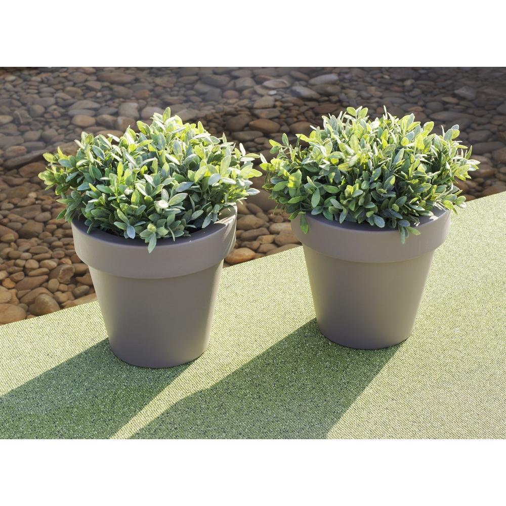 Thumbnail - Newgarden, Gartenbeleuchtung, MAGNOLIA 45 Pflanzengefäss gross rund ø45x43cm anthrazit 33L aussen (45 lm)