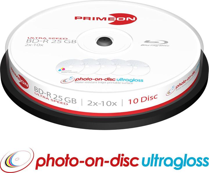 Actual product image Primeon BD-R 25GB Single Layer 10 pack (10x)
