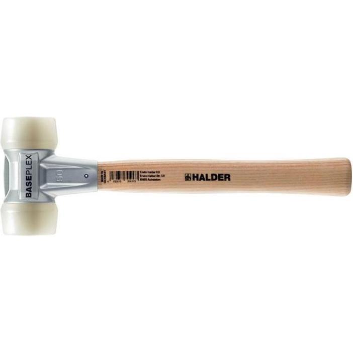 Halder, Hammer, Schonhammer BASEPLEX Länge 270mm Kopf-D.25mm hart Holz Nylon weiss (215 g)