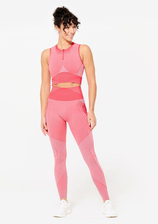 Immagine prodotto Domyos Crop Top Damen seamless - rot/rosa (S)
