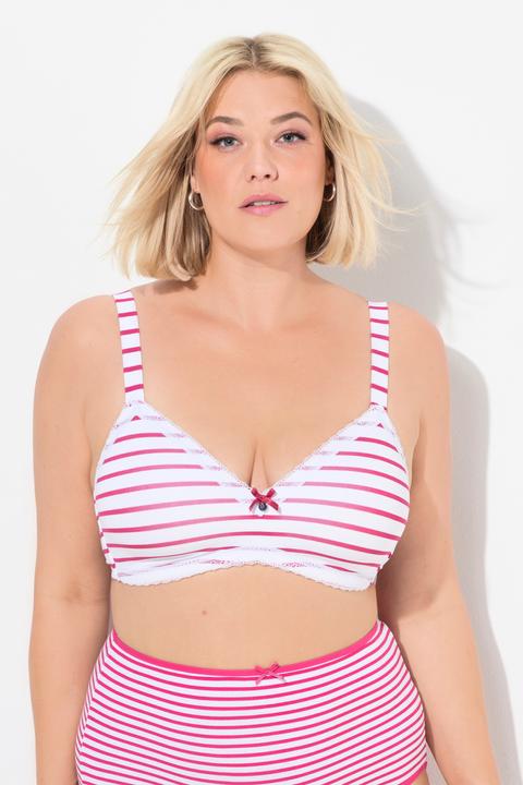 Produktbild Ulla Popken BH, bügellos, Softschalen, Streifen, Cup A-D (85 B)