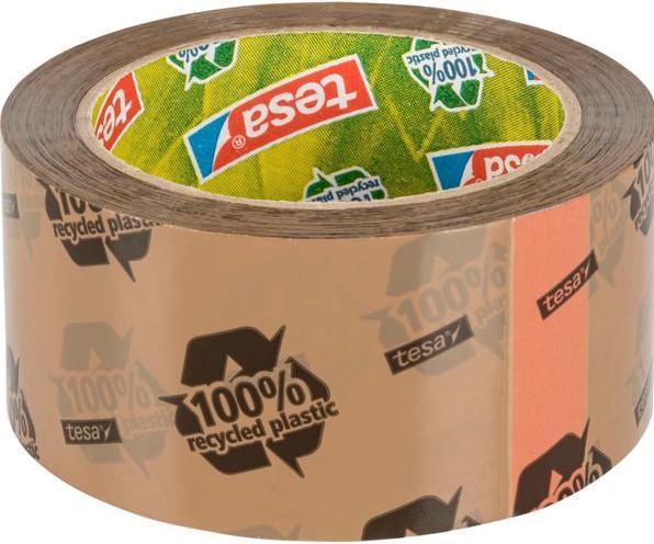 Produktbild tesa tesapack ECO & STRONG Paketband - Umweltschonendes Packband aus 100 % recyceltem Kunststoff (50 mm)