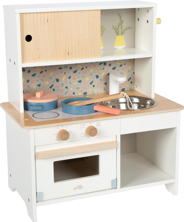 Actual product image small foot Terrazzo Play Kitchen compact