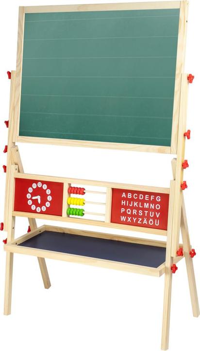 Image du produit Idena Tableau d'affichage magnétique 2 faces avec étagère blanc/vert 76x38x118cm