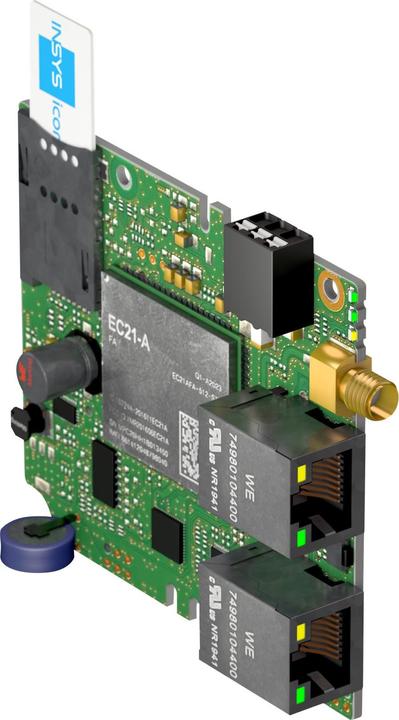 Produktbild Insys icom, MIROdul-200, Celluar, router, as a module, international frequencies, VPN, 2xEthernet