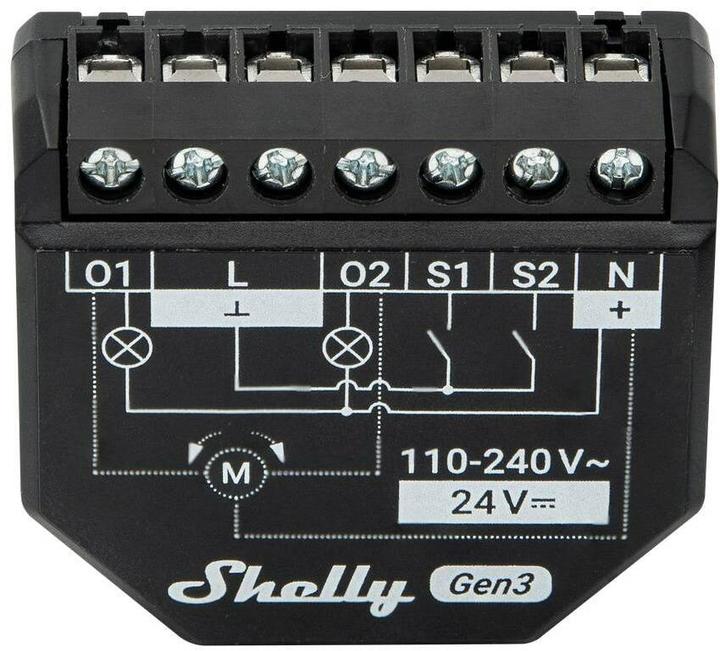 Produktbild Shelly 2PM Gen3 x2 (Schaltaktor)