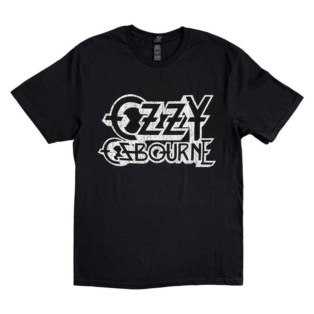 Ozzy Osbourne, Herren, Shirts, Vintage Logo Mens, Schwarz, (L)