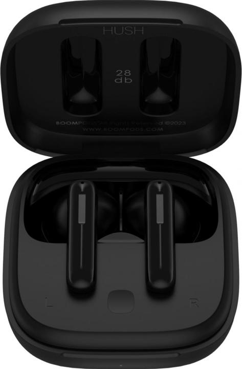 Produktbild Boompods Bassline Hush Black (ANC, 30 h, Kabelgebunden)