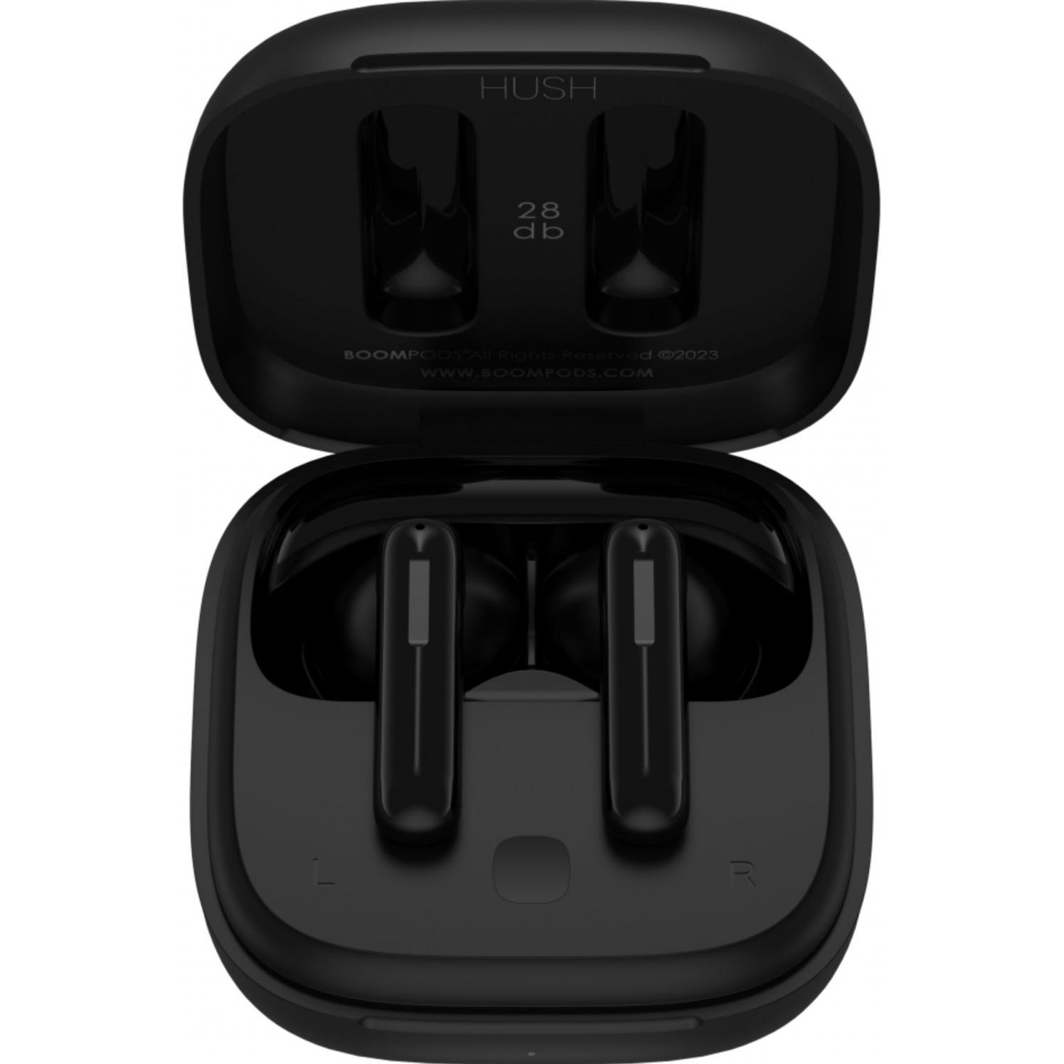 Boompods Bassline Hush Black (ANC, 30 h, Kabellos), Kopfhörer, Schwarz