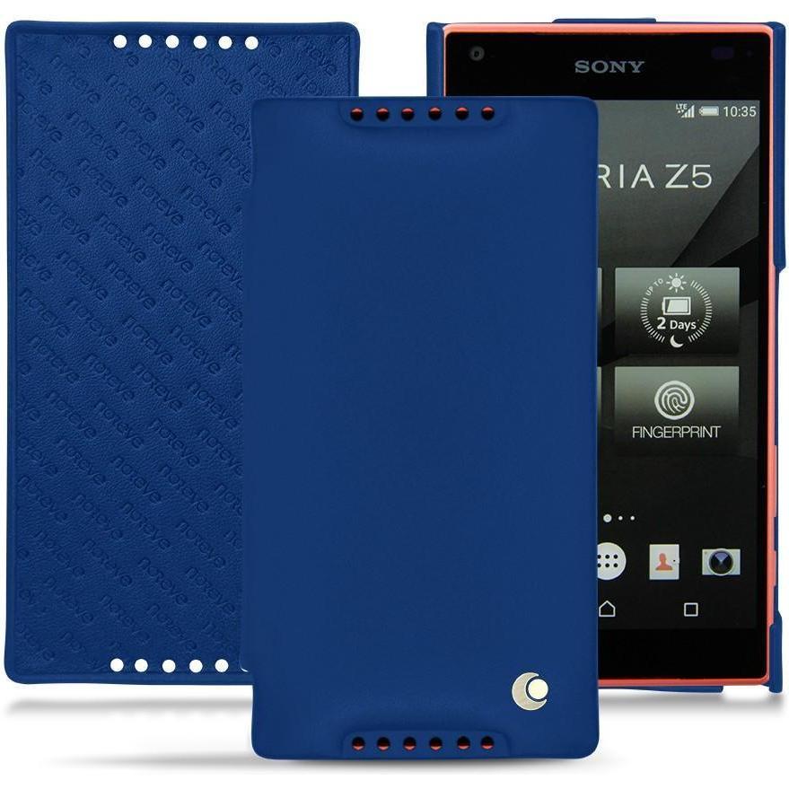 Thumbnail - Noreve Lederschutzhülle horizontal (Sony Xperia Z5 Compact), Smartphone Hülle, Blau