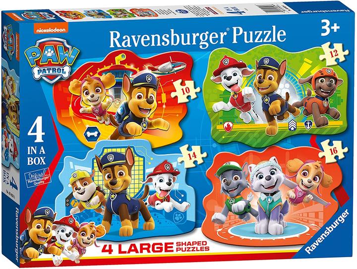 Ravensburger 4 in 1 Shaped Puzzles - Paw Patrol (10 Teile)