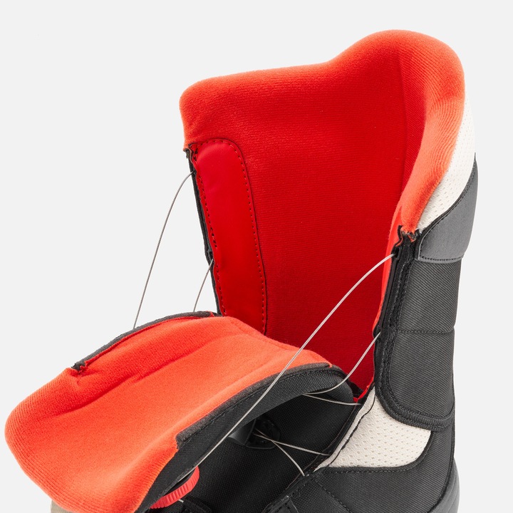 Actual product image Wedze Snowboard boots kids quick lacing system - Indy 500 JR S black/red (37)