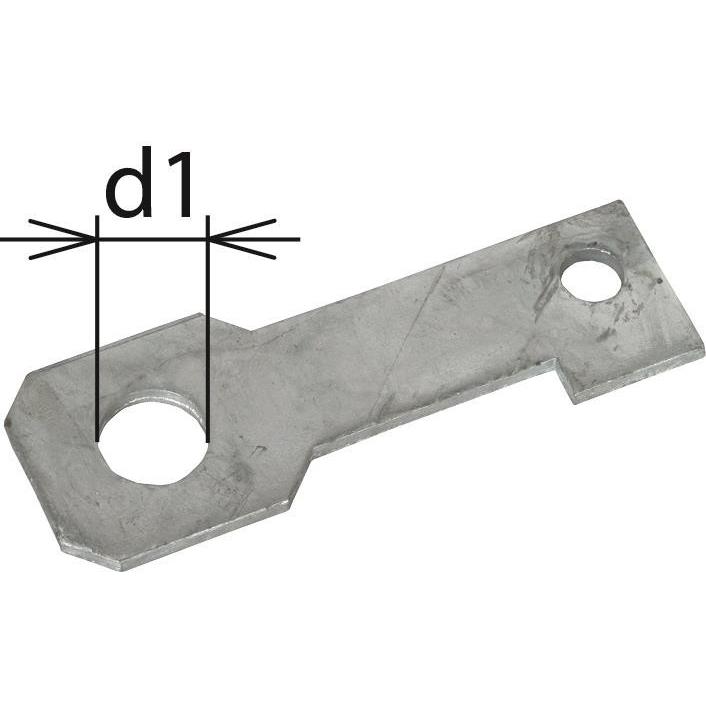 Dehn Anschlussbügel IF3 gerade 923226, SAT Zubehör
