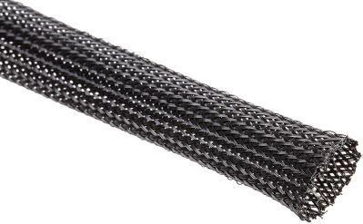 Produktbild HellermannTyton Geflecht-Schlauch HEGP 15mm schwarz (Kabelschlauch, 500 cm)