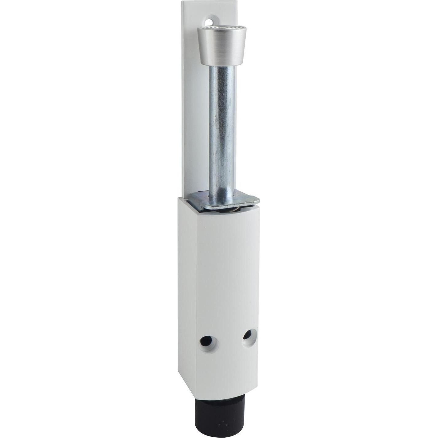 Kws, Türstopper, Türfeststeller 1222 Hub 60 mm, 35 x 225 mm, Aluminium weiss RAL 9016
