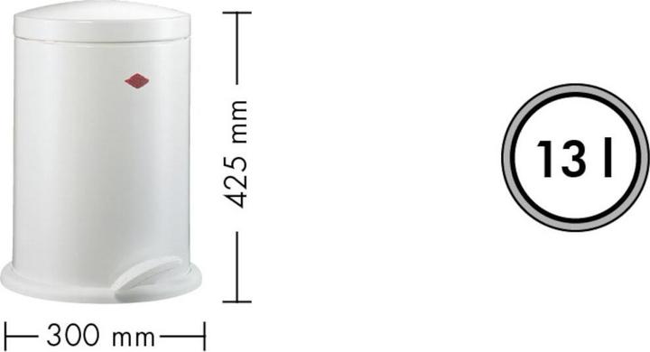 Produktbild Wesco Treteimer Alpha 13l grap (13 l)