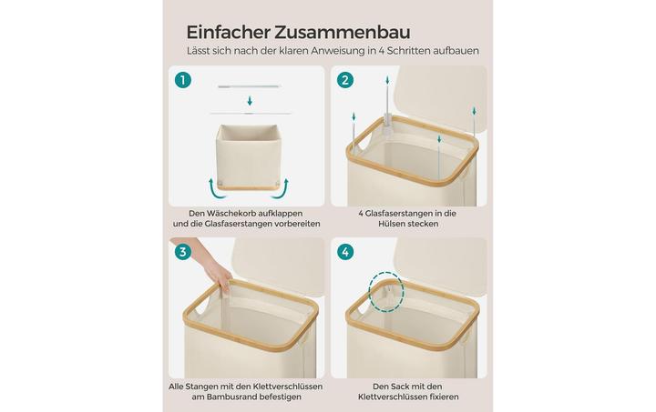 Immagine prodotto Songmics Cesto della biancheria (90 l)