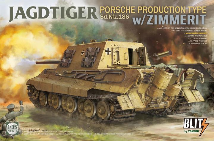 Image du produit Takom Jagdtiger Porsche Production Type Sd.Kfz.186 w/Zimmerit
