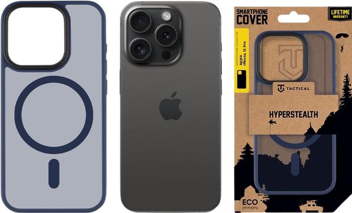 Produktbild Tactical MagForce Hyperstealth Cover for iPhone 15 Pro Deep Blue (Apple iPhone 15 Pro)