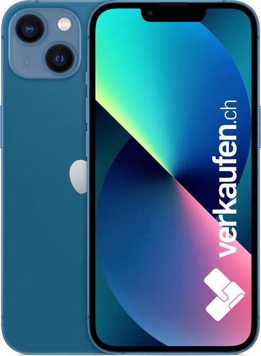 Produktbild verkaufen.ch iPhone 13 (128 GB, Blau, 6.10", 12 Mpx, SIM + eSIM, B / Sehr gut)