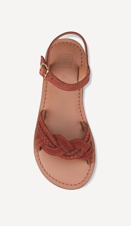 Actual product image La Redoute Collections Geflochtene Sandalen aus Veloursleder (27)