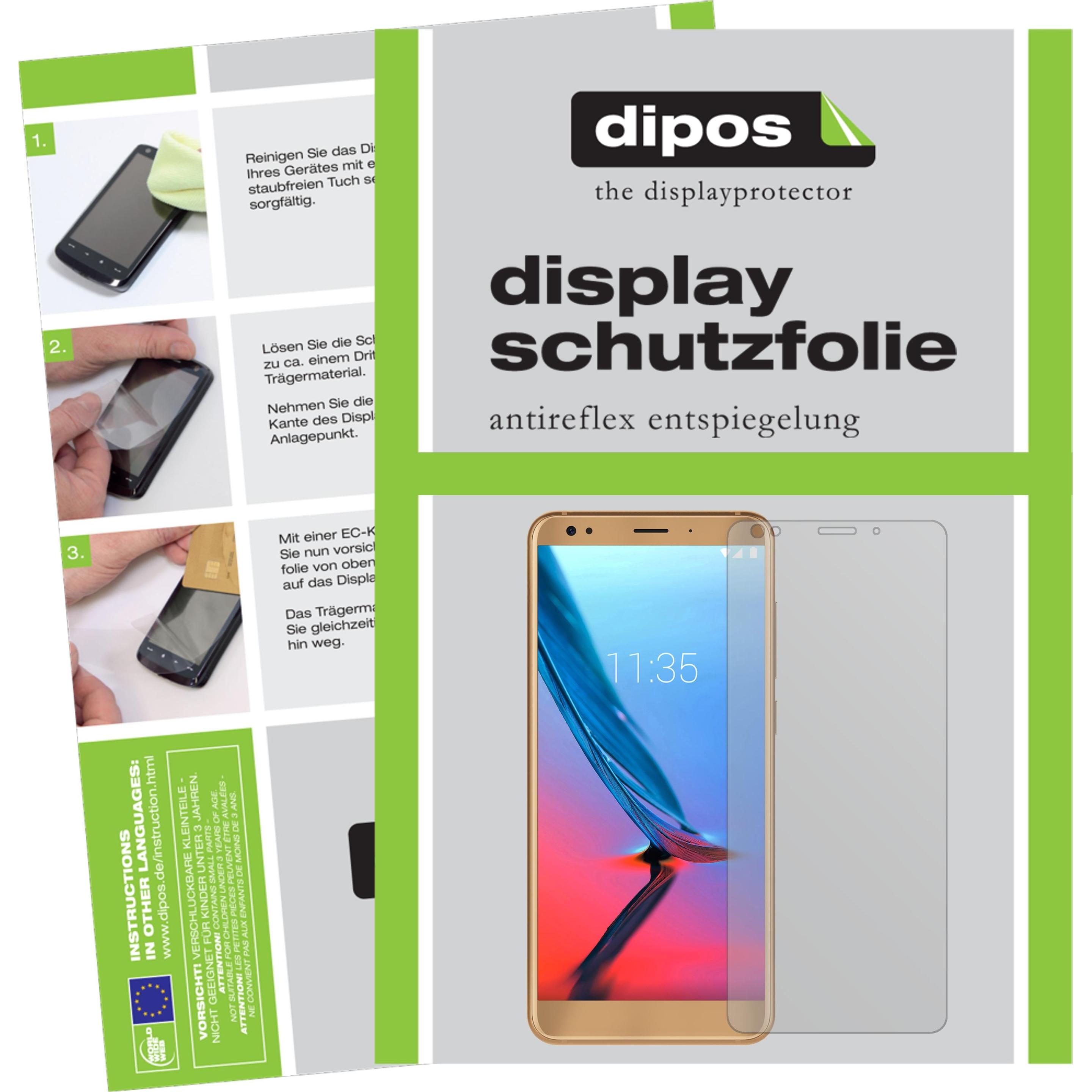 Dipos Displayschutzfolie Antireflex (6 Stück, ZTE Blade V9 Vita), Smartphone Schutzfolie, Transparent