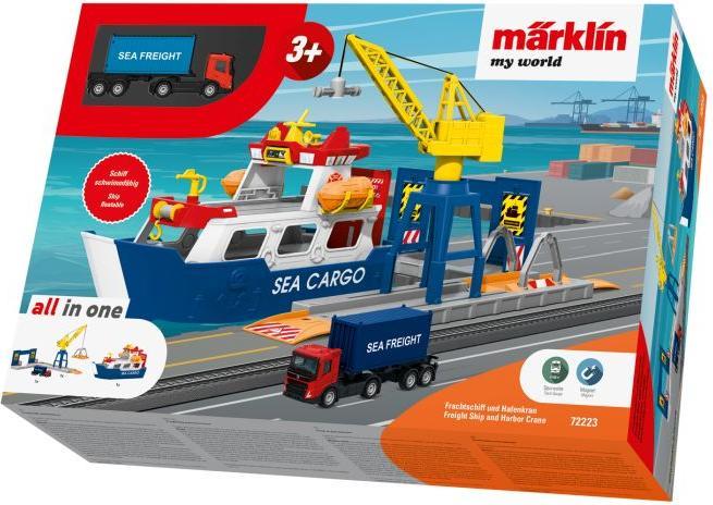 Image du produit Märklin Bateau de fret et grue portuaire