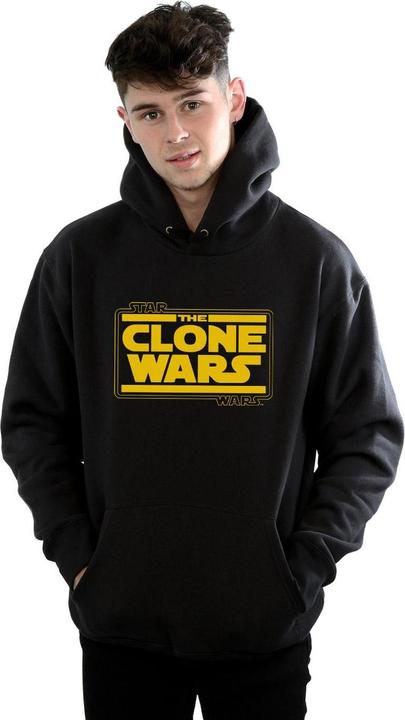 Immagine prodotto Star Wars Clone Wars Logo Felpa con Cappuccio Uomo (XL)
