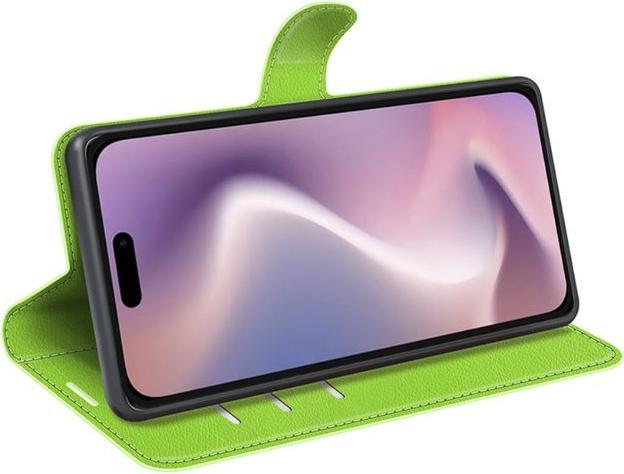 Produktbild MU Classic Litchi Leder Bookcover Series (Apple iPhone 16 Pro)