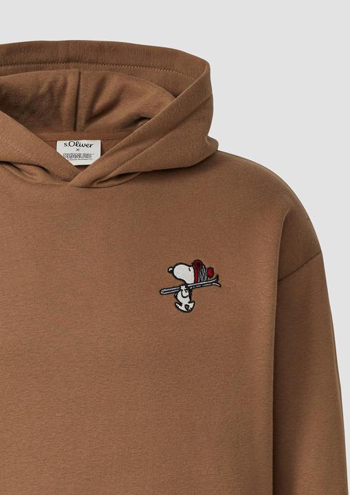 Produktbild s.Oliver Sweatshirt Kapuzen-Sweatshirt im Relaxed Fit mit Peanuts®-Artwork (L)