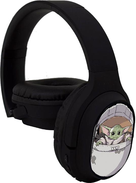 Disney Headphones Stereo Inalambricos Con Micro Baby Yoda 003 Star Wars Negro