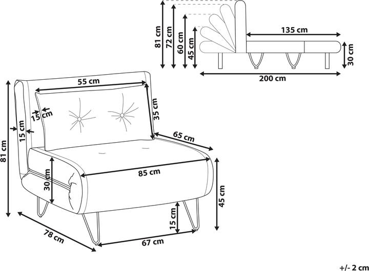 Nährwerte und Zutaten Beliani Vestfold