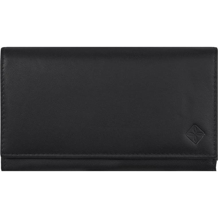 Zoom, Damen, Portemonnaie, Damen Geldbörse, breit, RFID, Schwarz