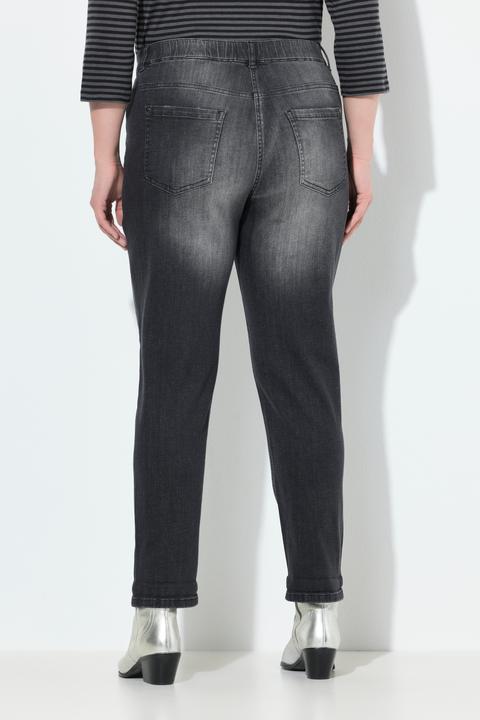 Actual product image Ulla Popken Rivet Detail Stretch Fit Boyfriend Jeans (46)