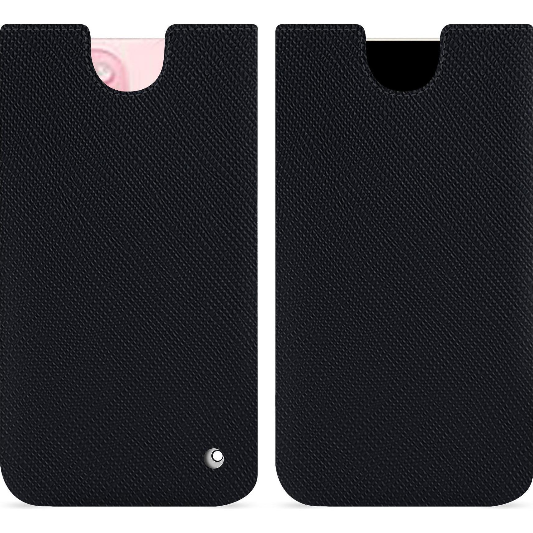 Noreve Lederschutzhülle (Apple iPhone 15), Smartphone Hülle, Schwarz