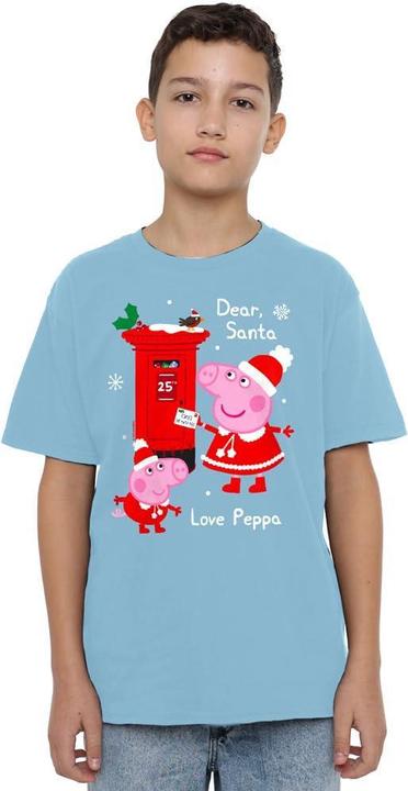 Actual product image Peppa Pig Childrens/Kids Letter To Santa Peppa And George T-Shirt (128)