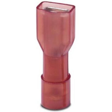 Thumbnail - Phoenix Contact Flachsteckhülse Steckbreite: 4.8 mm Steckdicke: 0.8 mm 180 ° Vollisoliert Rot 3240537 50 St., Elektronik...