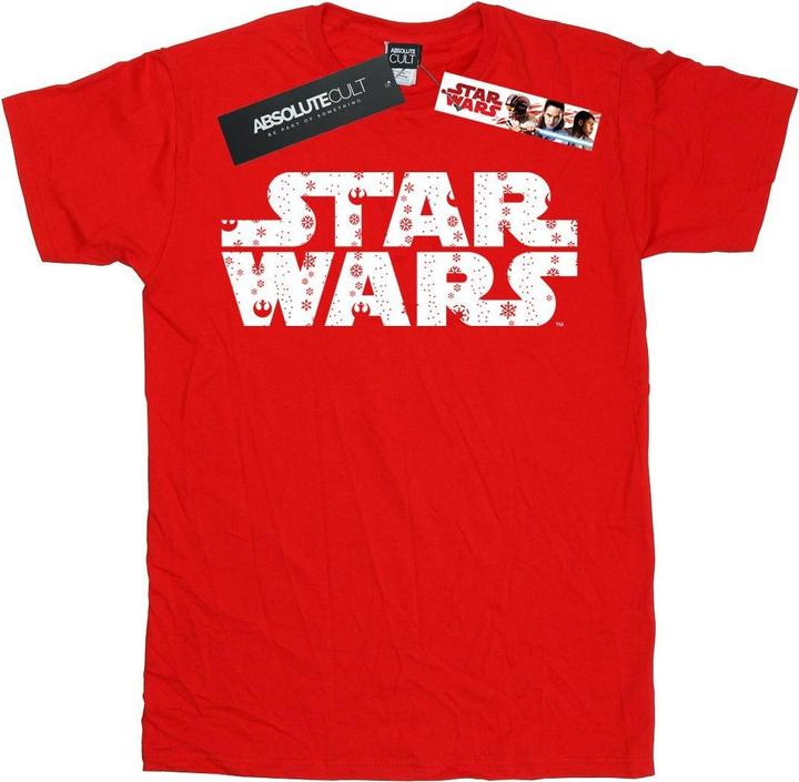 Star Wars Christmas Logo TShirt Jungen (128)