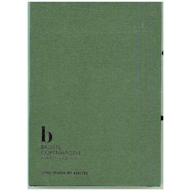 Broste Copenhagen Löffelset 4er Titanium Espress.14449078, Besteck, Silber