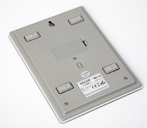 Actual product image Adler AD 3138 w Kitchen Scale Electronic Kitchen Scale White Worktop Square
