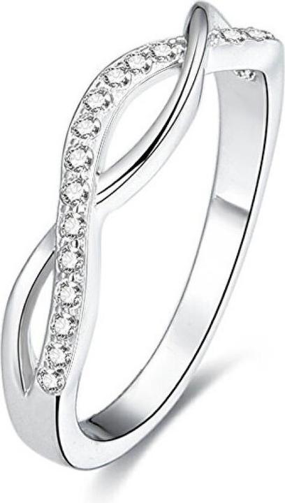 Produktbild Beneto Silver ring with crystals AGG190 - Circuit: 54 mm (L) (54)