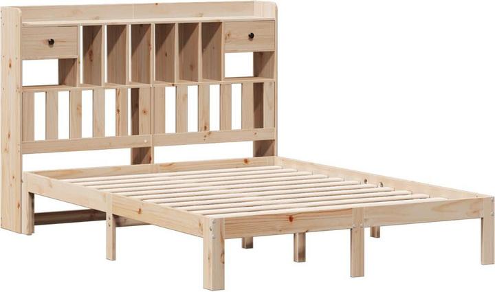 Produktbild vidaXL Bett mit Regal (140 x 190 cm)