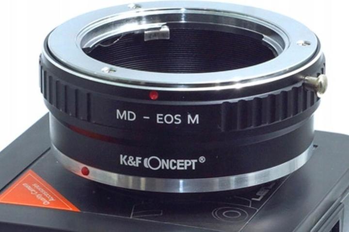 Actual product image K&F Concept High Precision Lens Adapter Mount, MD-EOS M