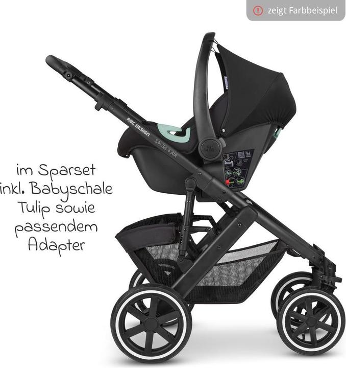 Produktbild ABC Design Kinderwagen 3 in 1 3in1 Kinderwagen-Set Salsa 4 Air - inkl. Babywanne