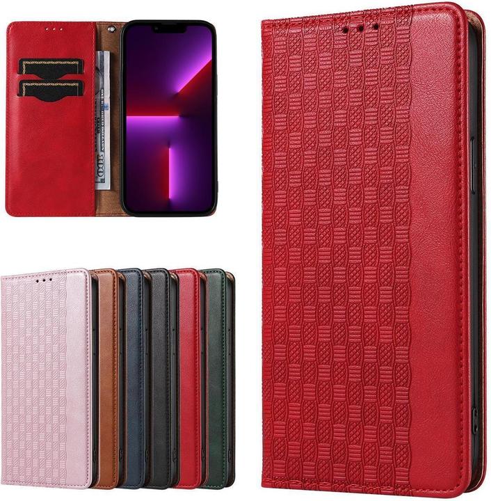 Produktbild Hurtel Magnet Strap Case für Samsung Galaxy S23+ Flip Wallet Mini Lanyard Stand rot (Samsung Galaxy S23+)