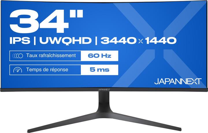 Japannext 86,4cm JN-IPS340UWQHD60C-C65W-HS curved UWQHD (3440 x 1440 pixels, 34")
