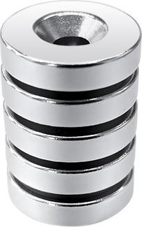 RS PRO Neodymium magnet, 3.5mm x 3.25mm, L. 15.4mm