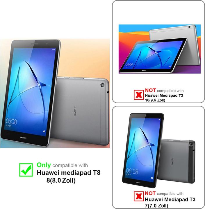Immagine prodotto Cadorabo Copertina del libro per tablet (MediaPad T3 8)